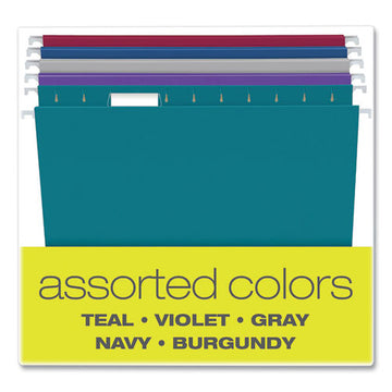 Pendaflex® Recycled Hanging File Folders, 1-5-cut Tab, Letter Size, Assorted Colors, 25-box freeshipping - TVN Wholesale